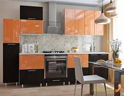 Photo of orange kitchen