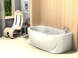 Photo of semicircular bathtubs