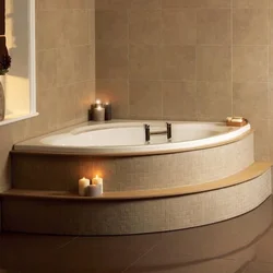 Photo of semicircular bathtubs