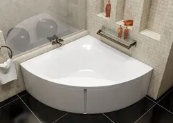 Photo of semicircular bathtubs