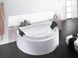 Photo of semicircular bathtubs