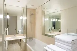 Bath design with two mirrors