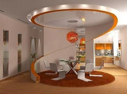 Kitchen design with semicircular wall