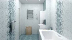 Bathroom design with mosaic gray