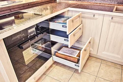 Кухни С Выдвижными Ящиками Дизайн