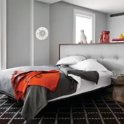 Bedroom design bed in the center