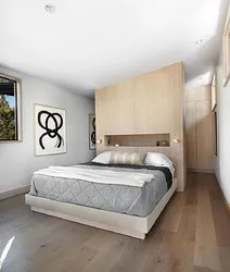 Bedroom design bed in the center