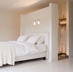 Bedroom design bed in the center