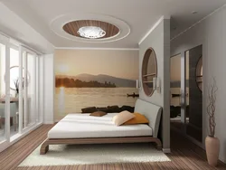 Bedroom design bed in the center