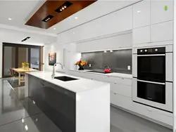 High-tech small kitchen design