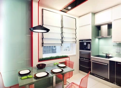 High-tech small kitchen design