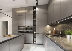 Kitchens in gray design 2023