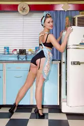 Kitchen in pin up style
