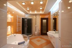 Suspended ceiling design for bathroom