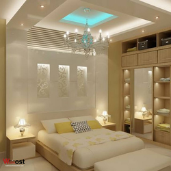 Design of plasterboard walls in the bedroom