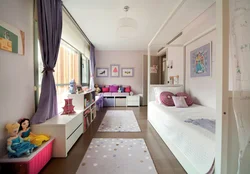 Children's bedroom design with one window