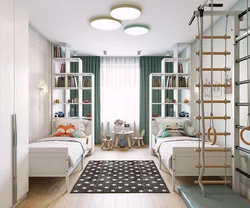 Children's bedroom design with one window