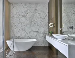 Bathroom Design White Marble With Gold