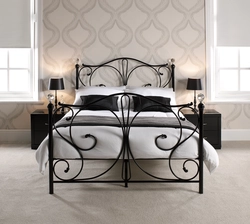 Bedroom Design With White Metal Bed