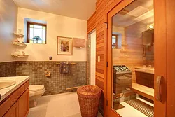Uyda saunali vannaning dizayni