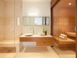 Design of a bathtub with a sauna in the house