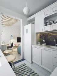 Design of a three-ruble note in Khrushchev with a small kitchen