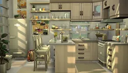Kitchen design in sims 4 without mods