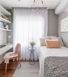 Bedroom 11 sq m design for a teenager