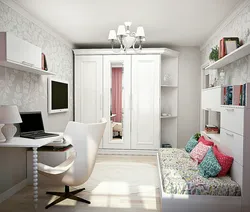 Bedroom design 12 sq m for a girl