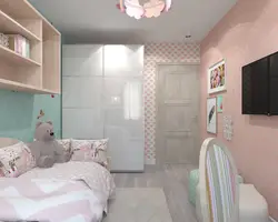 Yotoqxona dizayni qiz uchun 12 m²