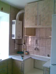 Тарҳи ошхона бо дегҳои газ дар Хрущев