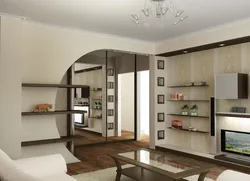Design for Khrushchev 2 rooms and kitchen