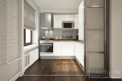 Design for Khrushchev 2 rooms and kitchen