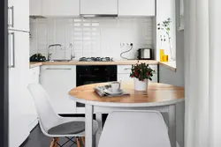 Kitchen Design With A Round Table In Khrushchev