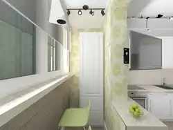 4 by 4 kitchen design with balcony