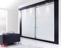 Wardrobe in the bedroom modern design without mirrors
