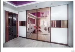 Wardrobe in the hallway 4 meters long design