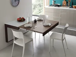 Kiçik mətbəx dəyirmi müasir dizayn üçün mətbəx masası