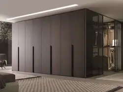 Güzgülər Olmadan Müasir Üslubda Yataq Otağı Qarderobunun Dizaynı