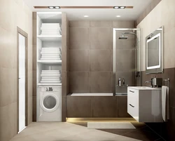 How To Hide A Washing Machine In A Bathroom Closet Modern Design