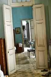 Photo of old apartment doors