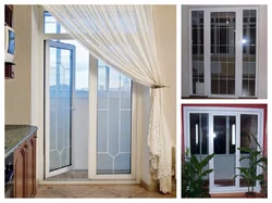 Photo of balcony doors in the apartment