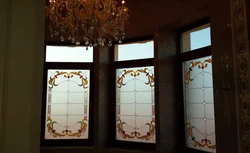 Stained glass windows photos in the apartment
