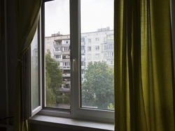 Open window in the apartment photo