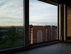 Open window in the apartment photo