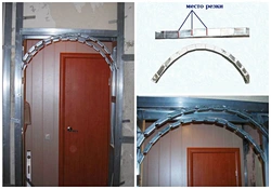 How to make an arch in an apartment photo