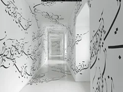 Drawings on the ceiling in the apartment photo