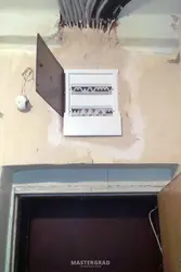 Router above the front door in the apartment photo