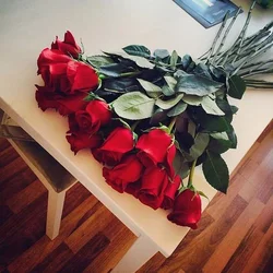 Flowers on the floor in the apartment real photos