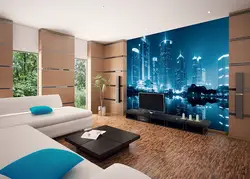 Live wallpaper photos in the apartment on the wall